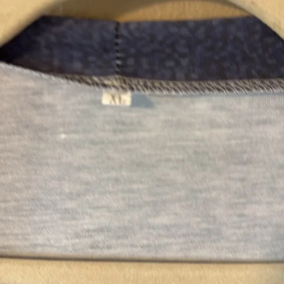 Women’s Striped Top With Built In Cardigan Long Sleeve Size XL - Picture 3 of 10